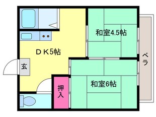 西村マンションの物件間取画像